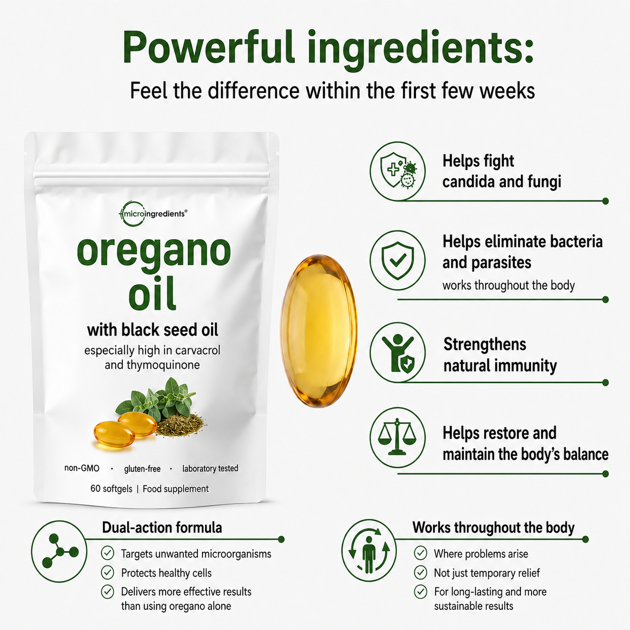 Orevita – oregano oil with black seed oil
